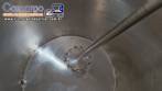 Tanque misturador encamisado em inox el�trico com h�lice centrifuga tipo Cowles 80 litros