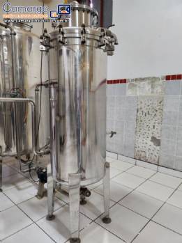 Filtro declorador em ao inox para bebidas Zegla