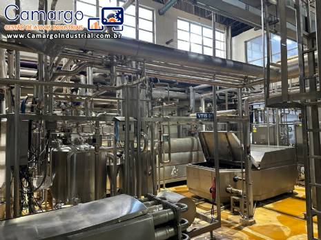 Sistema UHT VTIS Tetra Pak processamento ass�ptico esteriliza��o leite l�cteos 13.000 litros / hora