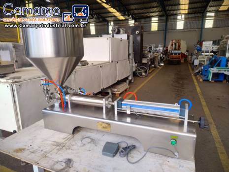 Envasadora em inox 1 bico de bancada 100 ml a 1000 ml