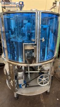 Envasadora dosadora rotativa seladora atuom�tica para copos potes frascos Milainox MB-1