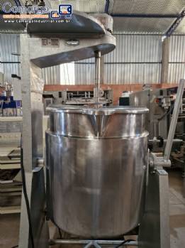 Tanque tacho encamisado basculante misturador em inox el�trico Alic Imarvil 100 litros