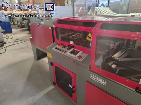 Seladora em L autom�tica com t�nel de encolhimento shrink Sunnyvale LA-6000CS