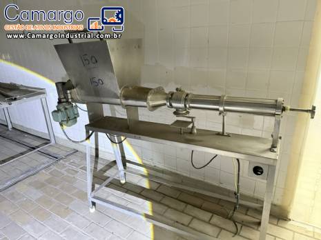 Envasadora dosadora de bancada com 1 bico em a�o inox